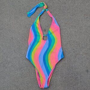 Hurley Women's One Piece Neon Waves Swimsuit